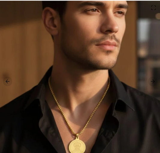 "Hanuman" Gold Plated Chain Pendant